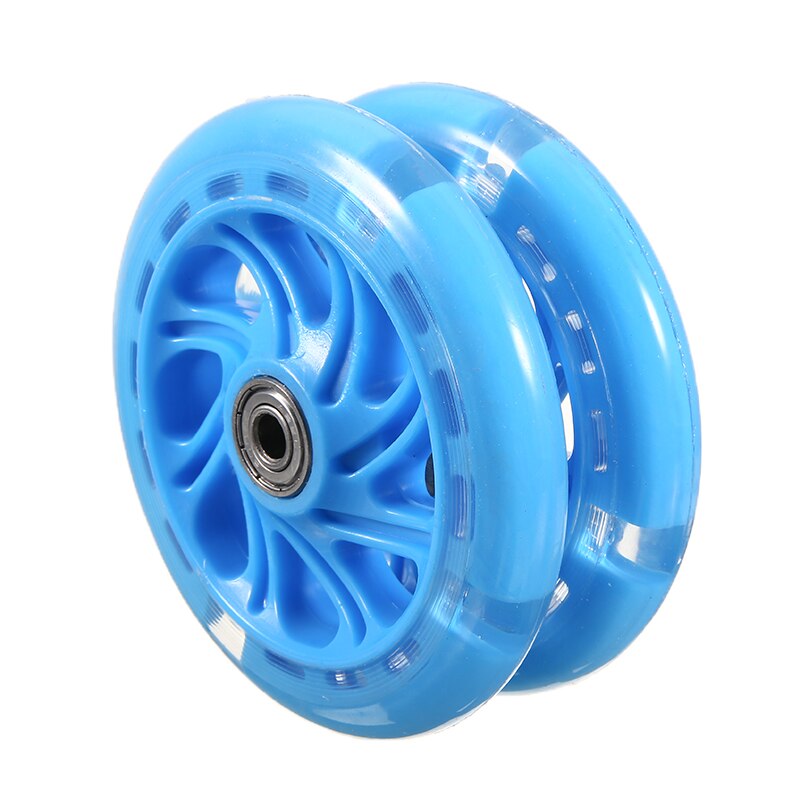1 Piece Wheels Flash Kids Scooter Led Lights Push Wheels 120mm Replacement Bicycle Aid Wheels NOTE random color will be delivered