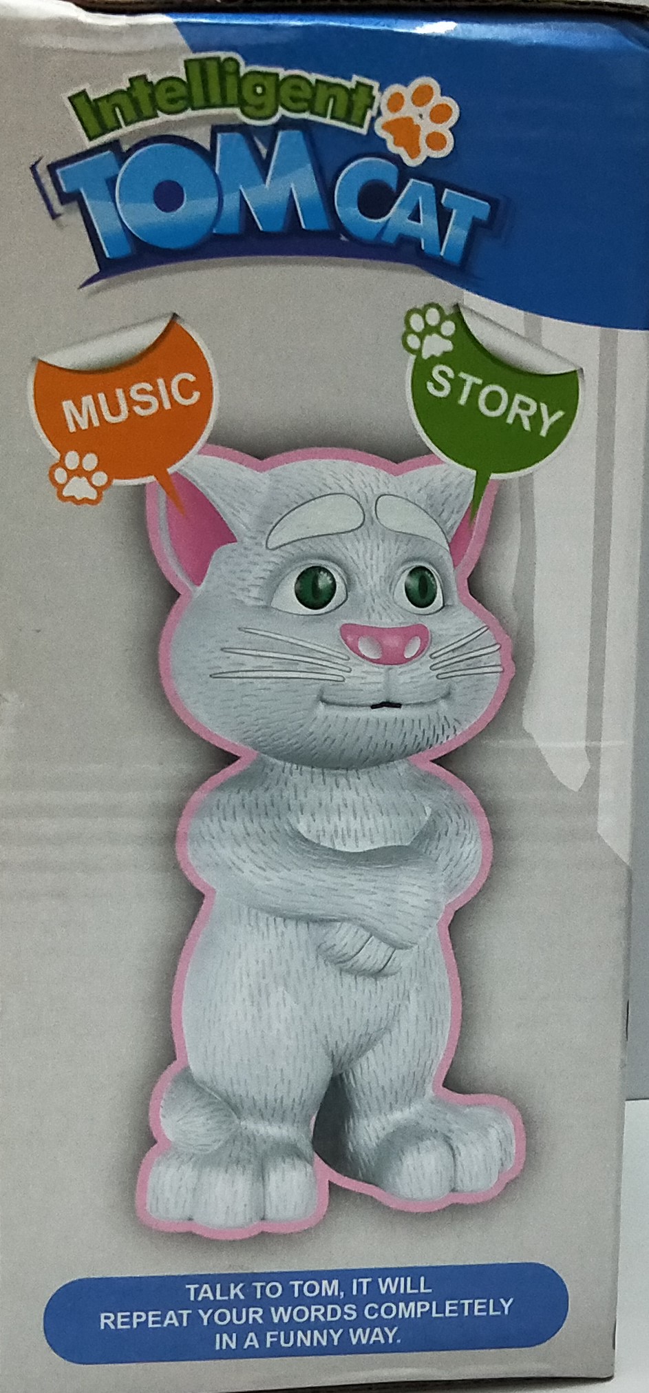 Intelligent TOM CAT with Mouth Recording, story, Music & Touch. Premium Quality Toy Gift.