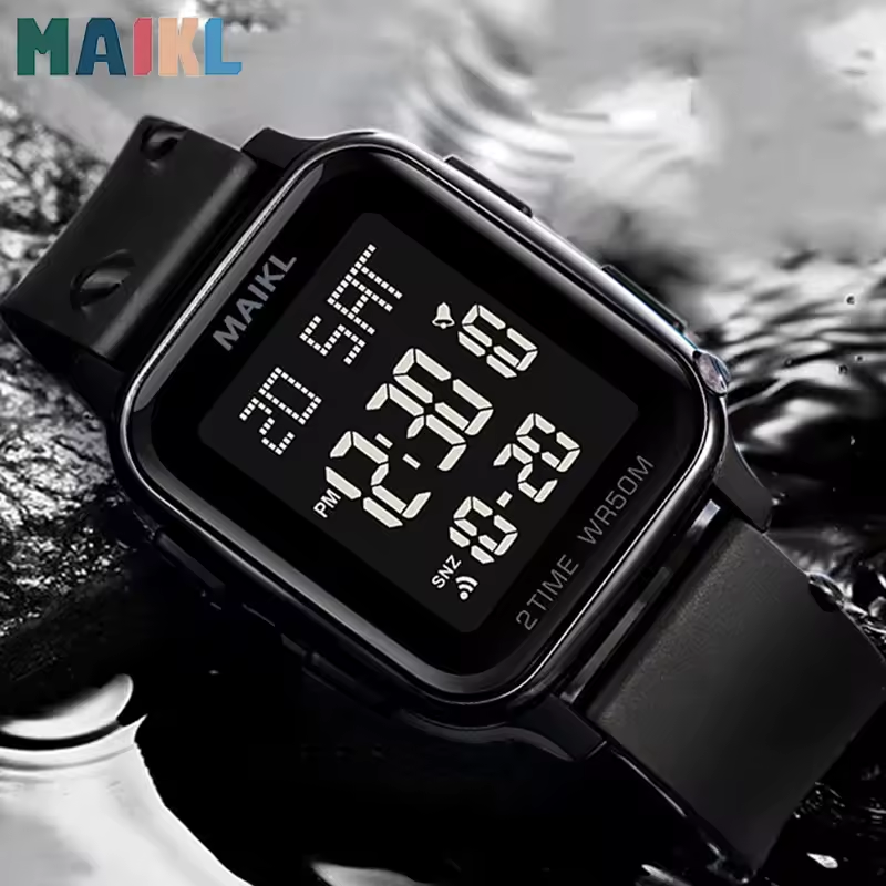 Digital LED Sports Watch for Men & Boys – Waterproof Stylish Casual Wrist Watch with Date & Alarm | Fashion Durable Trendy Digital Watch | Outdoor Electronic Sports Wrist Watch