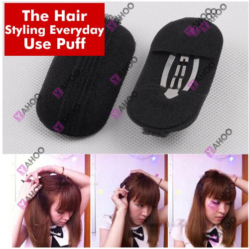 Hair Styling 2 X Puff Volumizer Party Hairdos Women Style Maker- Black Braid Pony Tail Maker Tool - 2pcs Loop Tools Topsy topsy Clip Fashion Salon Comb Stick Bun