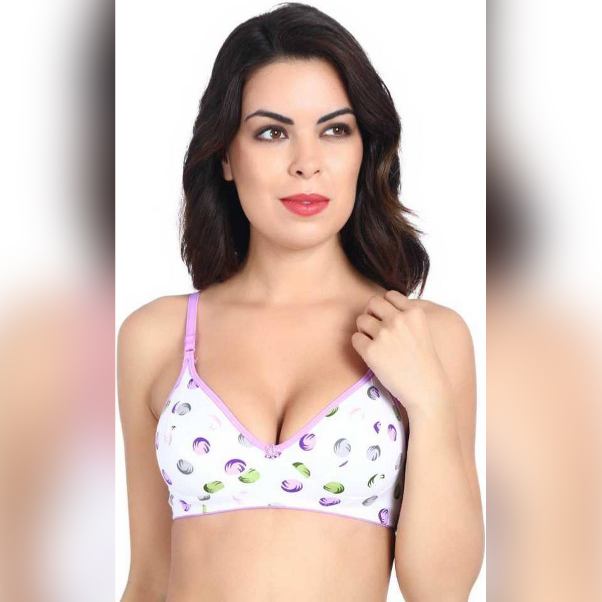 Floral Printed Comfortable Bra for Women for Summer Non Paded Cotton Bra