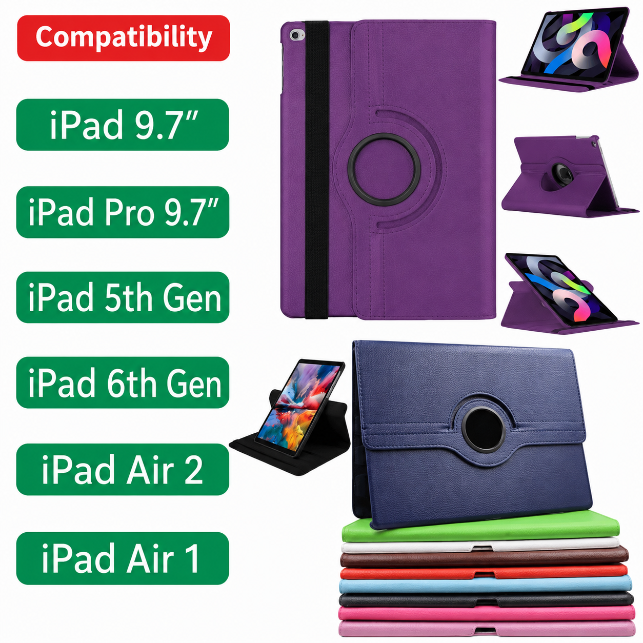 Cover i|Pad 5th Generation - i|Pad 6th Generation Cover Case Case For i|Pad Air - For i Pad Air 2 - i Pad 5th Generation