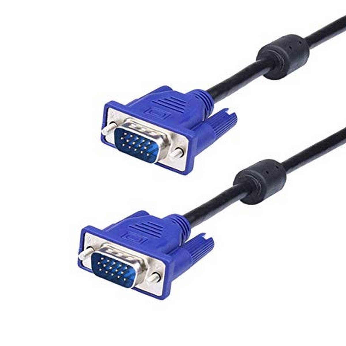 Computer VGA Cable - VGA Male to Male Cable for Computer to Monitor/LCD/ LED Display 1.5M