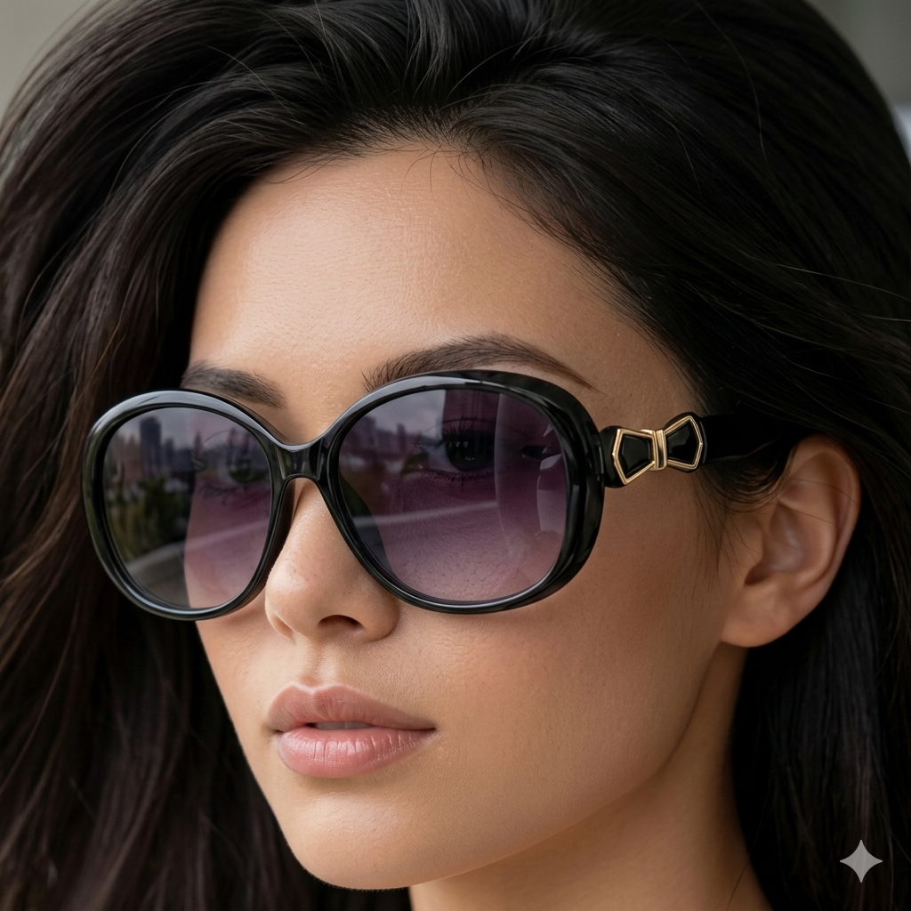 BestWear.pk 😎 Vintage Cat Eye Fashion Sun Glasses For Girls & Boys - Oval Face Shape Trendy Stylish Sunglasses for Men & Women - Unisex PC Lenses Decorative Frames Retro Sunscreen Shades for Ladies