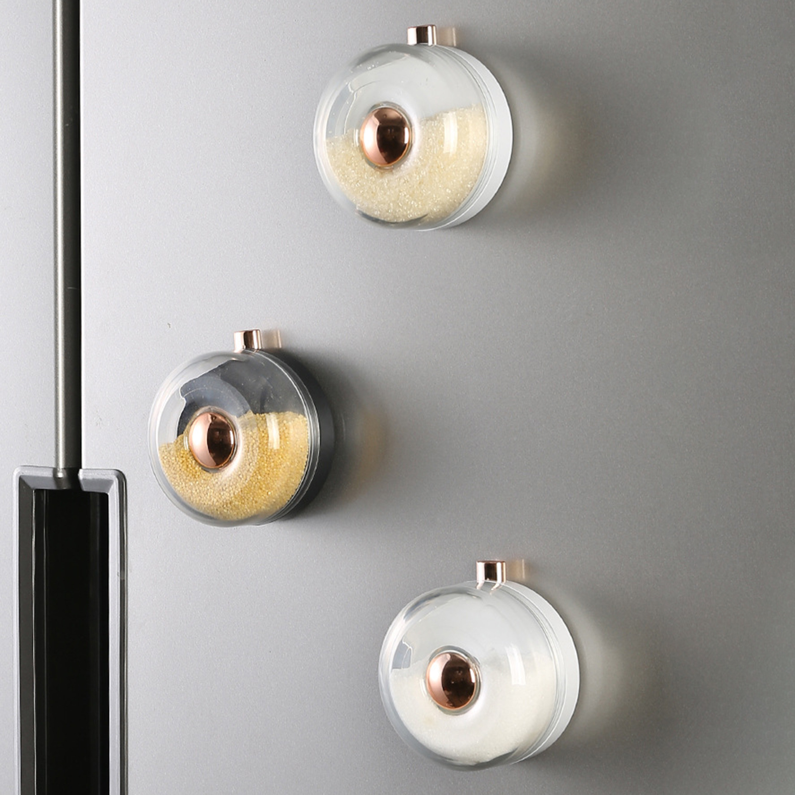 Seasoning Container With Lid Magnetic Sticker Seasoning Container