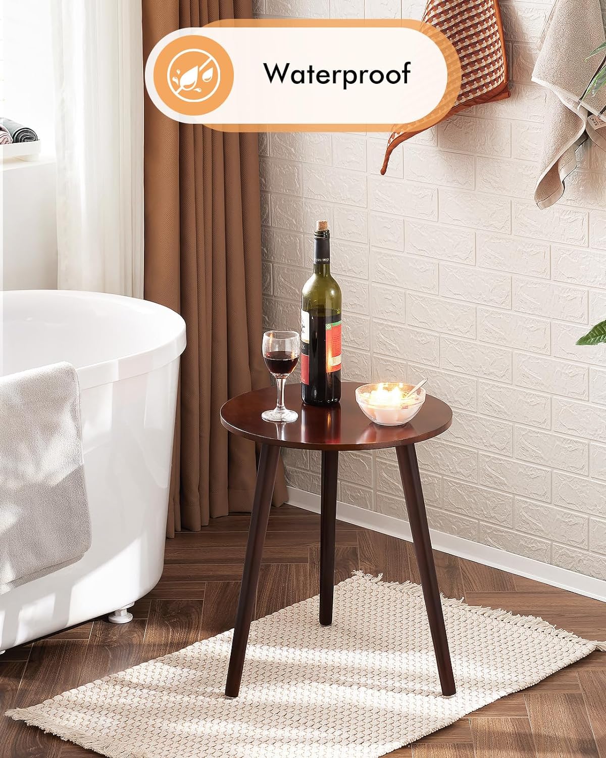 Toheed Wood Toheed Wood Coffee Table Wooden Side Table(16 inches top and 20 inches ...