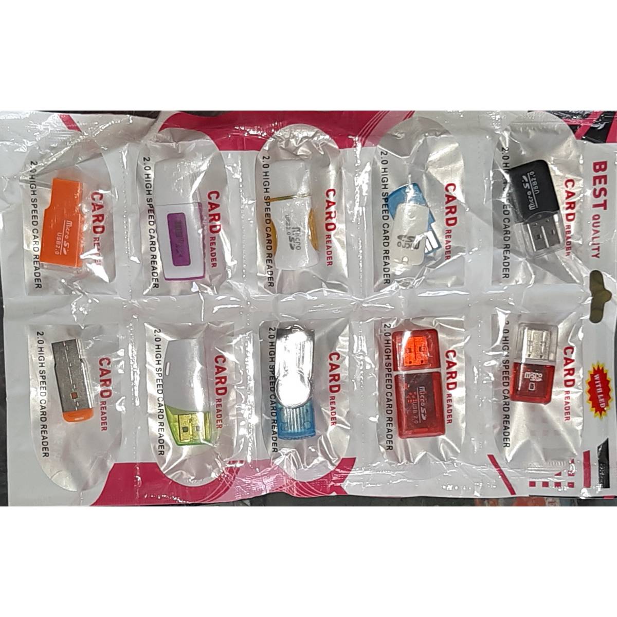 Pack of 5 Card Reader High Speed USB Memory