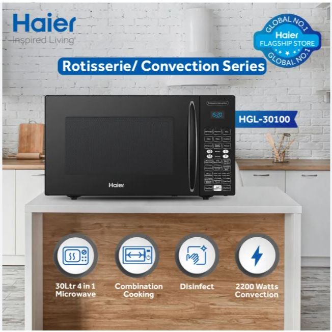 Haier 30L/ Rotisserie/ Grill/ Convection/ HGL30100 (Digital Control
