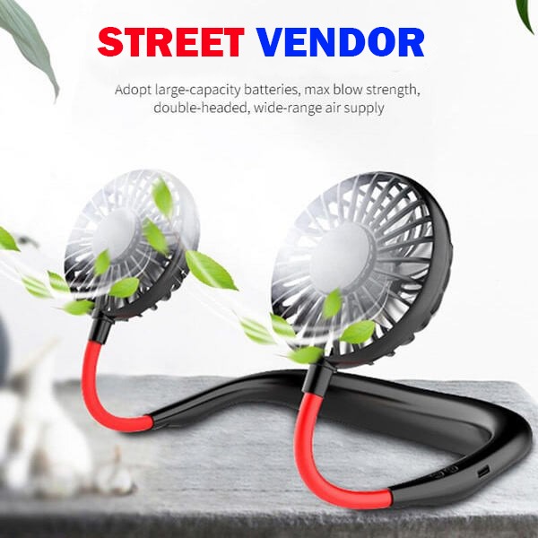 Portable Hanging Neck Fan – Hands-Free Wearable Bladeless Mini Fan, USB Rechargeable with 360° Cooling, 3-Speed Adjustable, Quiet Personal Fan for Travel, Kitchen, Office, Sports, OutdooRechargeable with 360° Cooling, 3-Speed Adjustable, Quiet Personal Fr