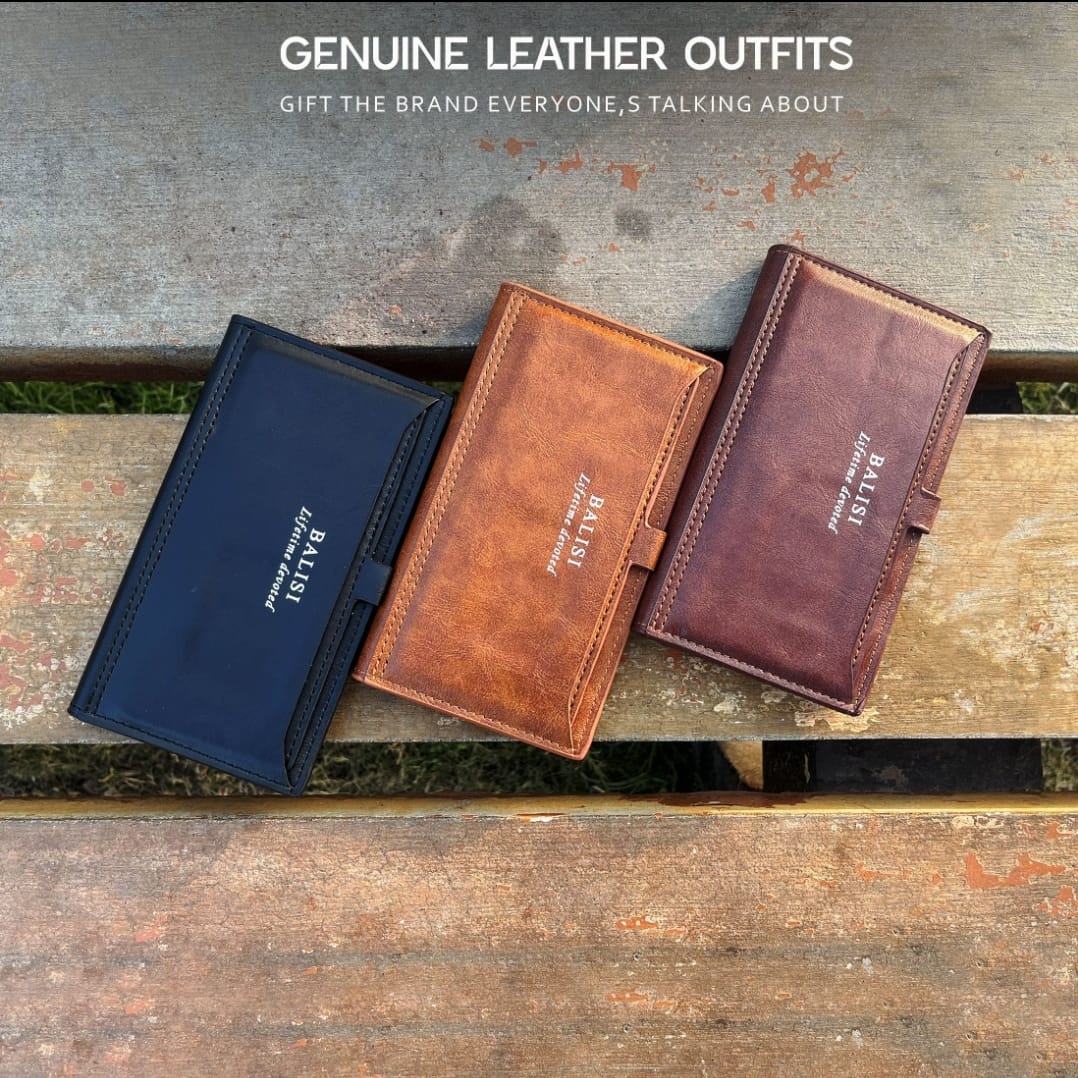 New Trendy PU Leather Long Wallet For Men & Women Cash And Card Holder.
