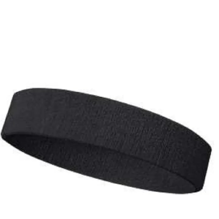 Black Outdoor Fitness Sports Sweatband Headband Yoga Gym Head Band price in Pakistan