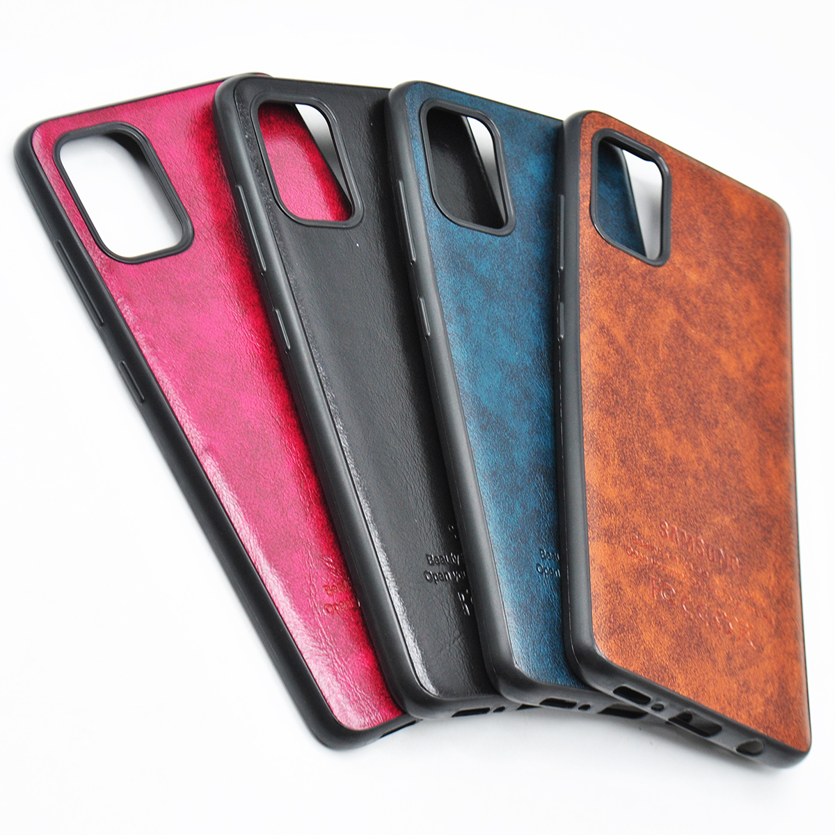 Samsung A51 Back Cover Leather Type Soft Case For Galaxy A51