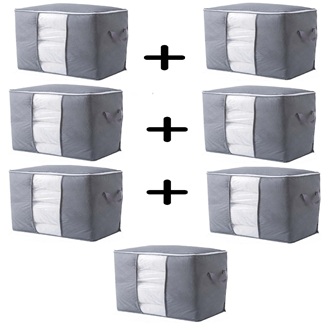 pack of 3 Large Capacity Storage Bags Clothes Blankets Closet Organizer Moving Tote Bag Zipper Durable Handbag Luggage