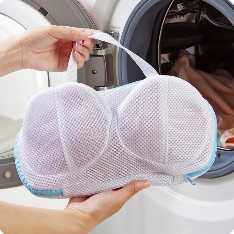 Zipped Wash Bag Mesh Net Laundry Washing Machine Lingerie Bra  Anti-deformation 