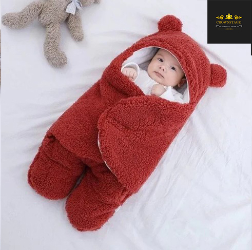 Crownstage Premium Soft Cotton Blend Baby Swaddle Blanket  Newborn to 6 Months  Unisex Wrap Sleeping Bag 13x28 Inches