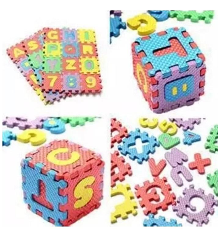 36Pcs Set 4.7Cmx4.7Cm Alphabet Letters Numbers Puzzle Kids Puzzles Toys Foam Mat Children Intelligence Development