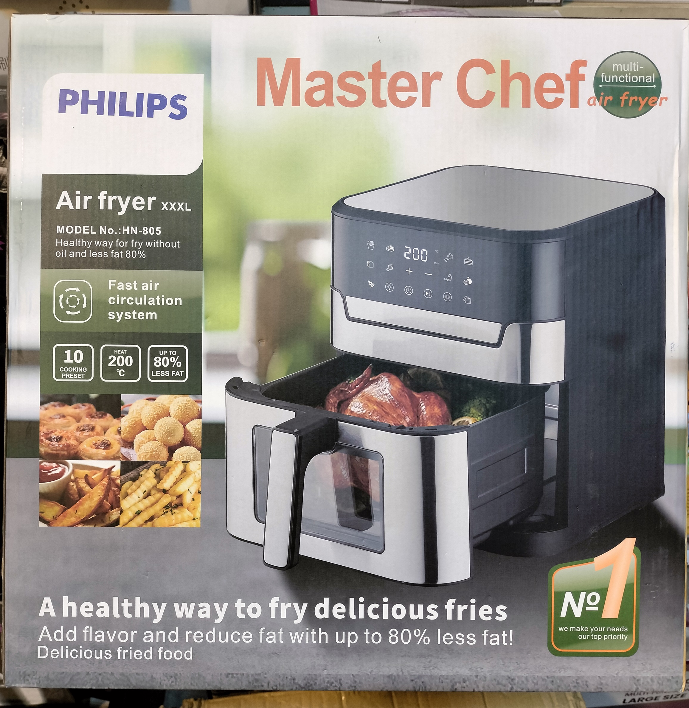 Air Fryer Master Chef Multifunction Digital Large capacity 10 L