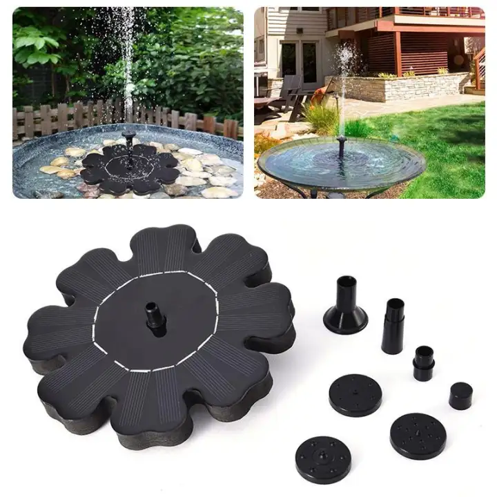 1 6w 8v Newest Solar Power Floating Water Fountain Pump Pool Home