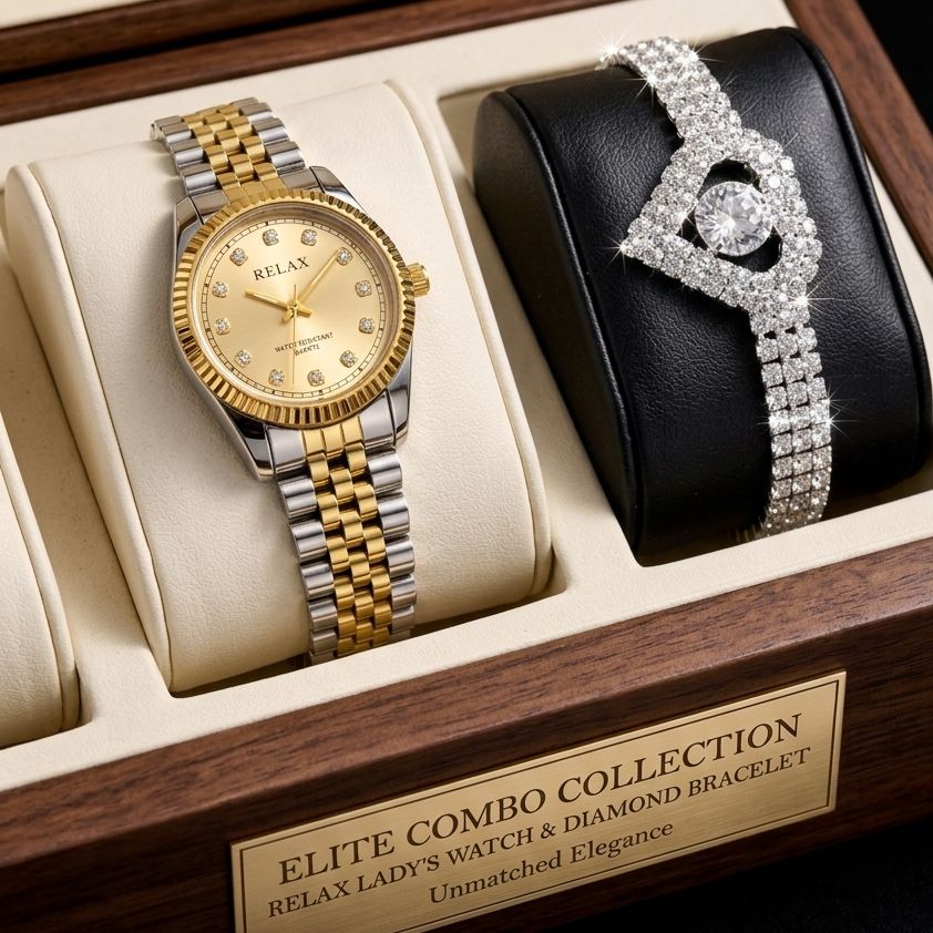 Luxurious Ladies Golden Fashion Watch 100% Imported Quality Classical Collection Fashion Watch for Girl's
