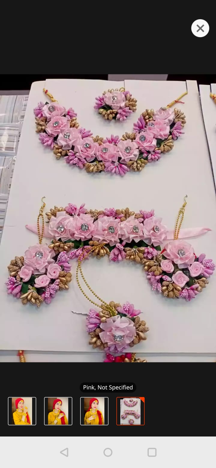 Bridal jewellery set, Bridal jewellery set, Bridal jewellery set Mehndi, Bridal Jewellery set for girls, Floral Jewellery for Mehndi , mayon flower jewelry , Mehndi accessories, Mehndi Jewellery set for girls for Bridal