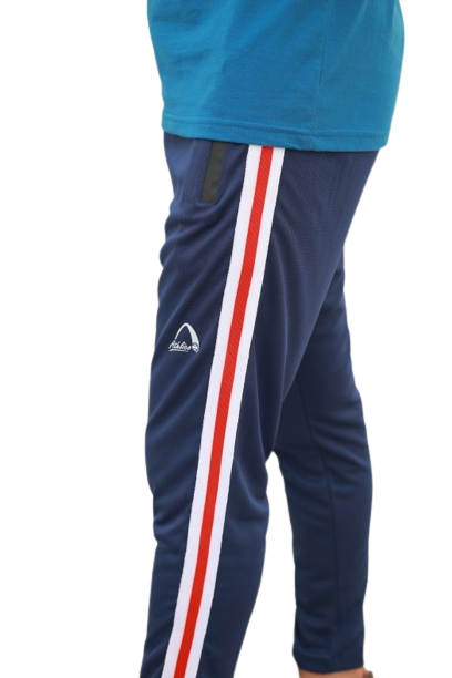 Athico Casual Full-Length Jogger Pants with Branded Drawstring and Square Hem Design