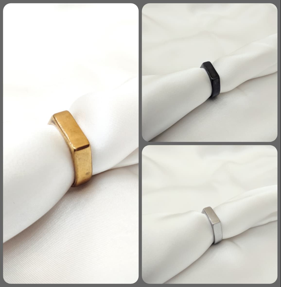 Stainless Steel Slim Bar Signet Heavy Weight Ring for Boys | High-Quality Fashion Ring | New Stylish Rings | Rings For Boys