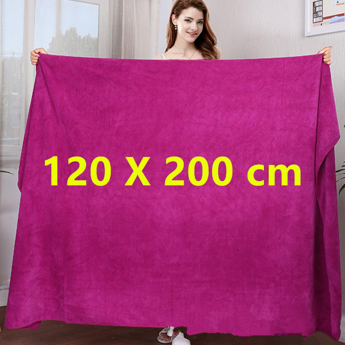 120X200cm bath towel, extra-large microfiber bath towel, thick
