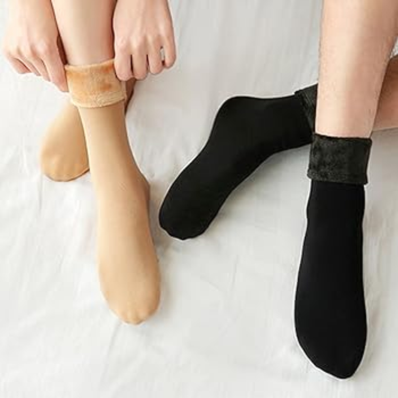 Ladies Wool Socks for Winter - Thermal, Soft Velvet Boots, Warm and Comfortable