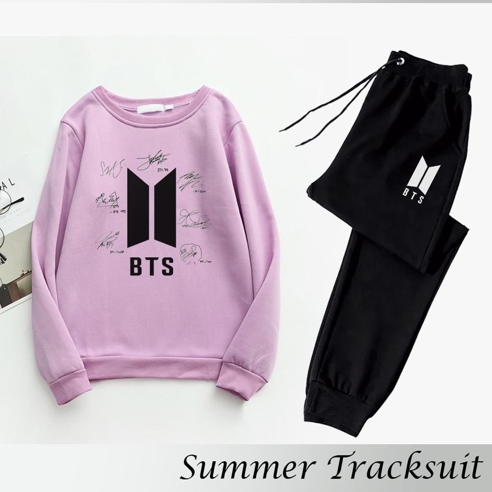 Summer Tracksuit for Girls and Women – Comfortable Cotton Set with T-Shirt and Trousers – Stylish, Breathable, and Affordable