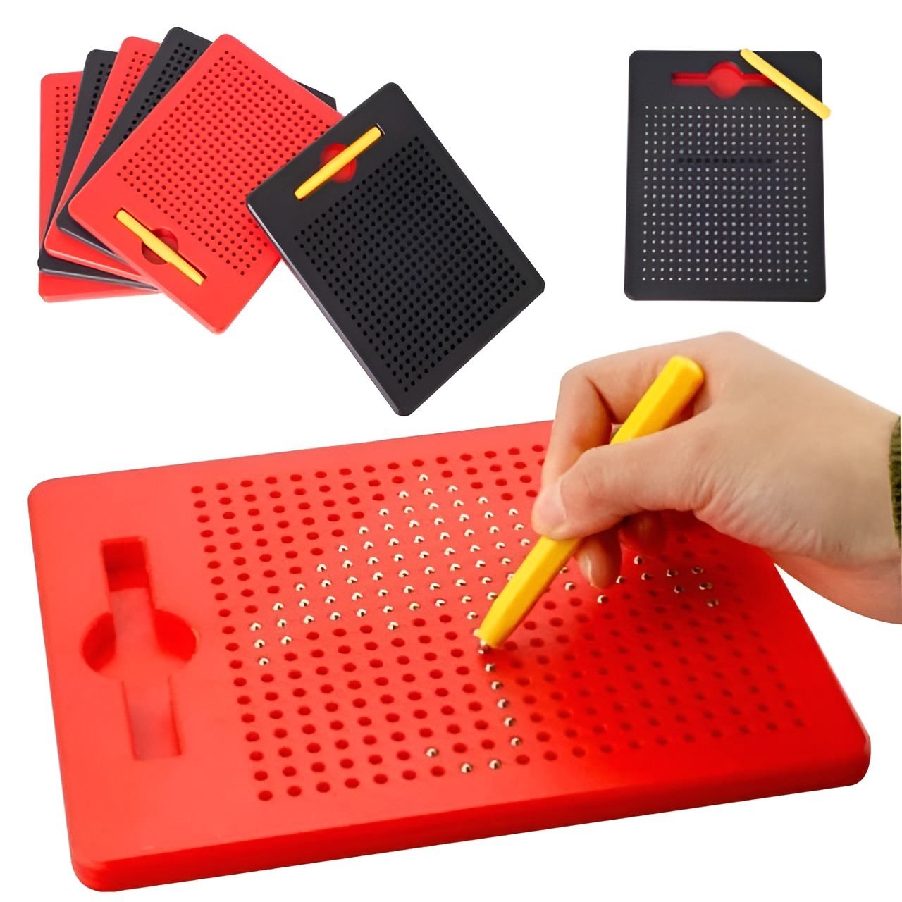 Magnet Learning Board Drawing Magnetic Slate Magic Slate With Replacement Stylus Pen for Free Play Magnet Pad Magnetic Drawing Board - Educational Learning Toys - Best Gifts For Boys And Girls