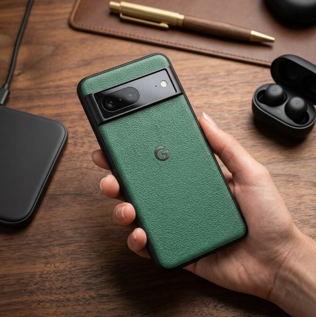 Luxury Premium Leather Case for Google Pixel 7A / Pixel 6A / Pixel 7 Pro / Pixel 8A / Pixel 9 / Pixel 10A | Soft TPU Shockproof Protective Back Cover | Business Style Slim Fit Case