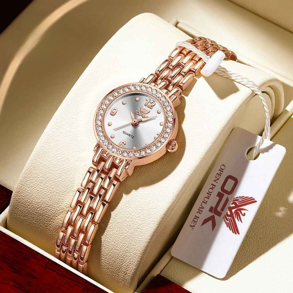 Elegant Bracelet Watch for Women Stylish Stainless Steel Watch for Girls New Fashion Jewelry Watch for Ladies