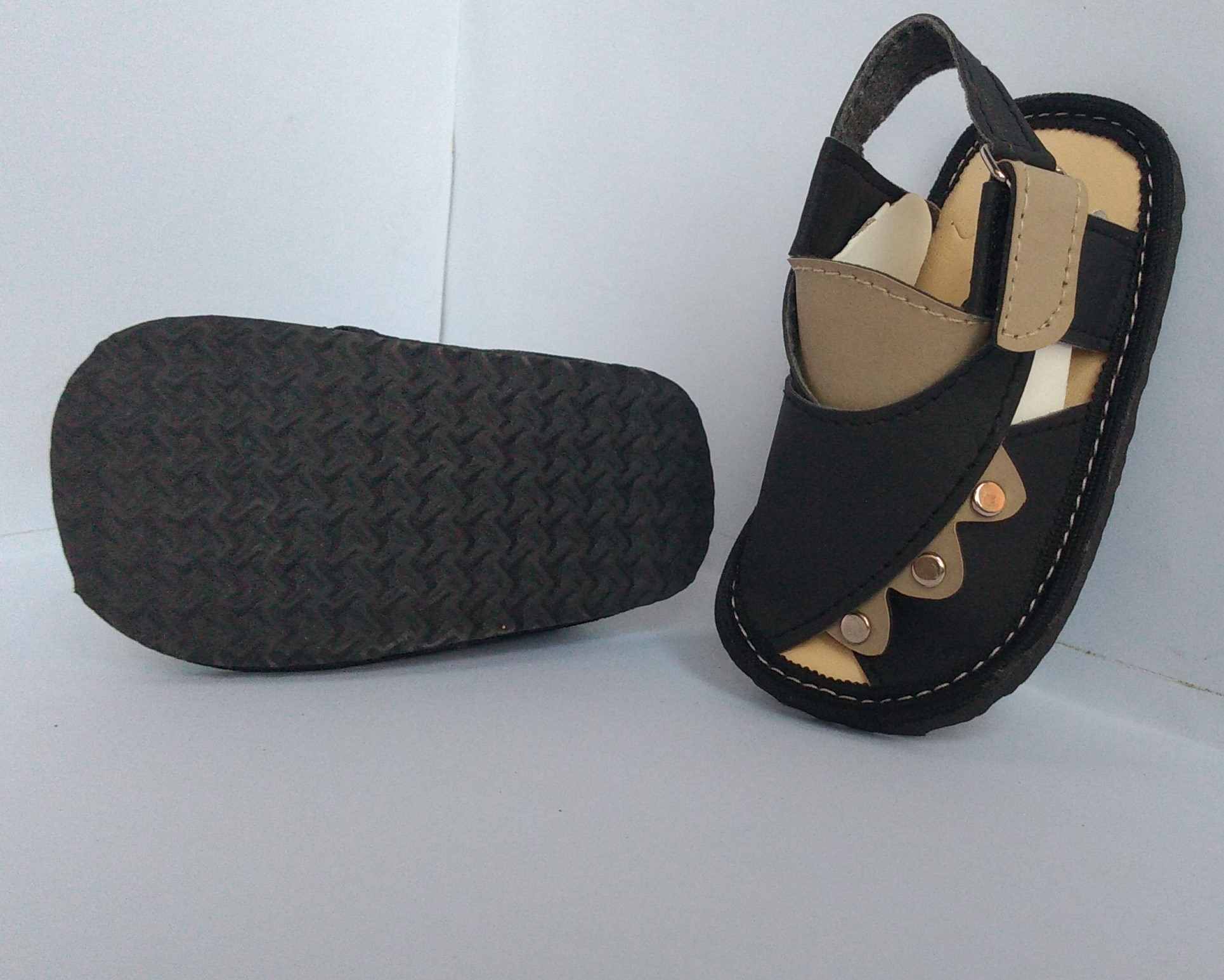 Kids Baba Sandal Button Style Kids Peshawari sandal