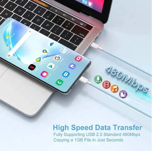 Baseus C to C Cable 1.2 Meter | Type-C to Type-C Cable Fast Charging 100W | C to C Type Cable Fast Charging & Data Cable Compatible With All Devices