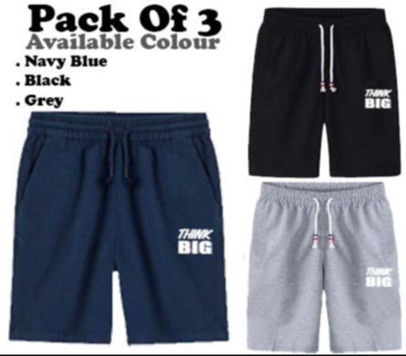 Summer Collection Pack Of 3 , 2 Summer Cotton Jersey Shorts For Men