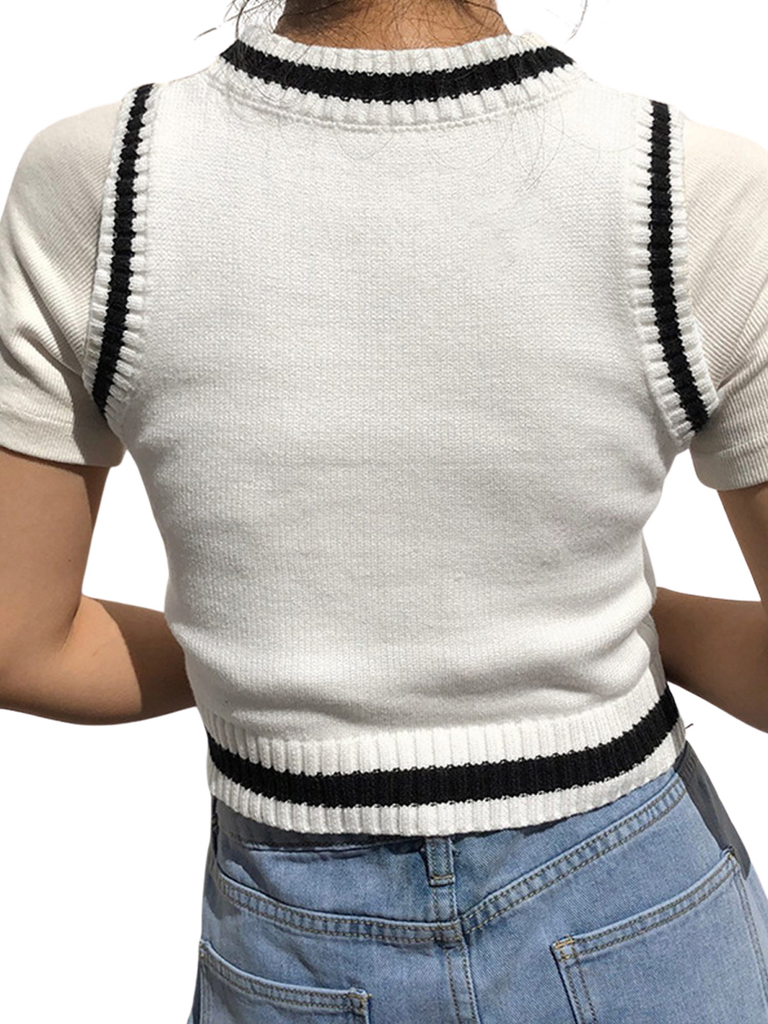 Women's Knitted Sweater Vest, Stylish 