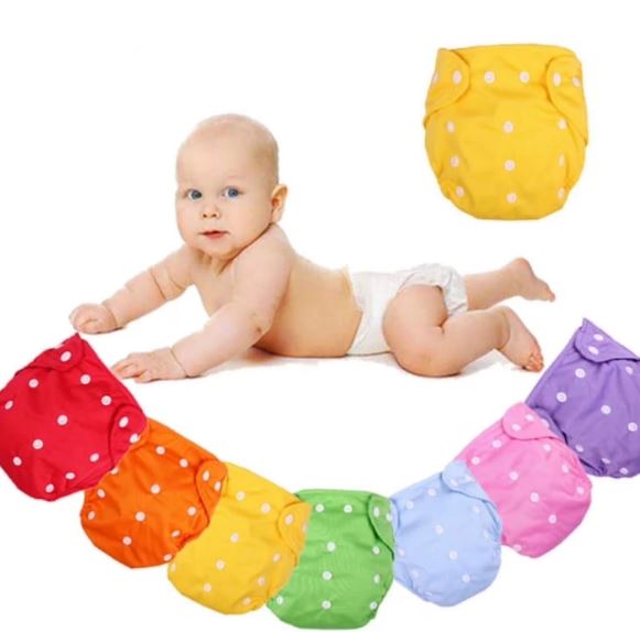 Baby Cloth Diapers One Size Washable Reusable for Baby (0-1 years) - Waterproof Baby Diaper Panties for 3-10KG Baby