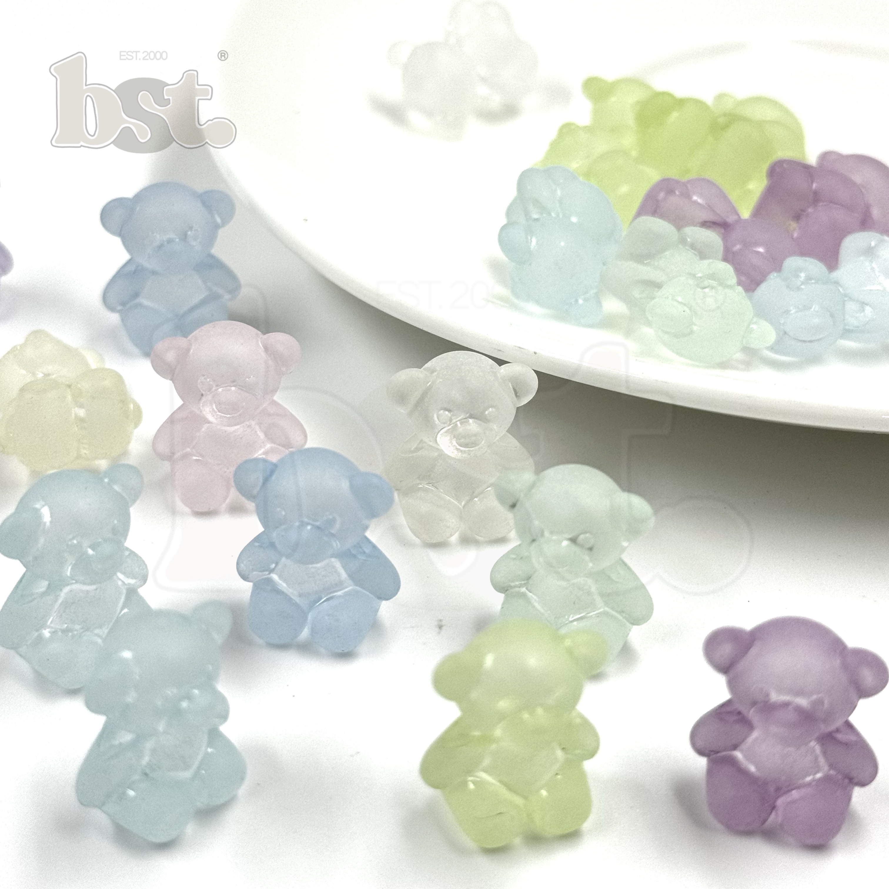25pc Beads Mix Chunky Beads Charms Beads Bow Beads Accessories DIY Accessories Plastic Charms Bow Charm BST