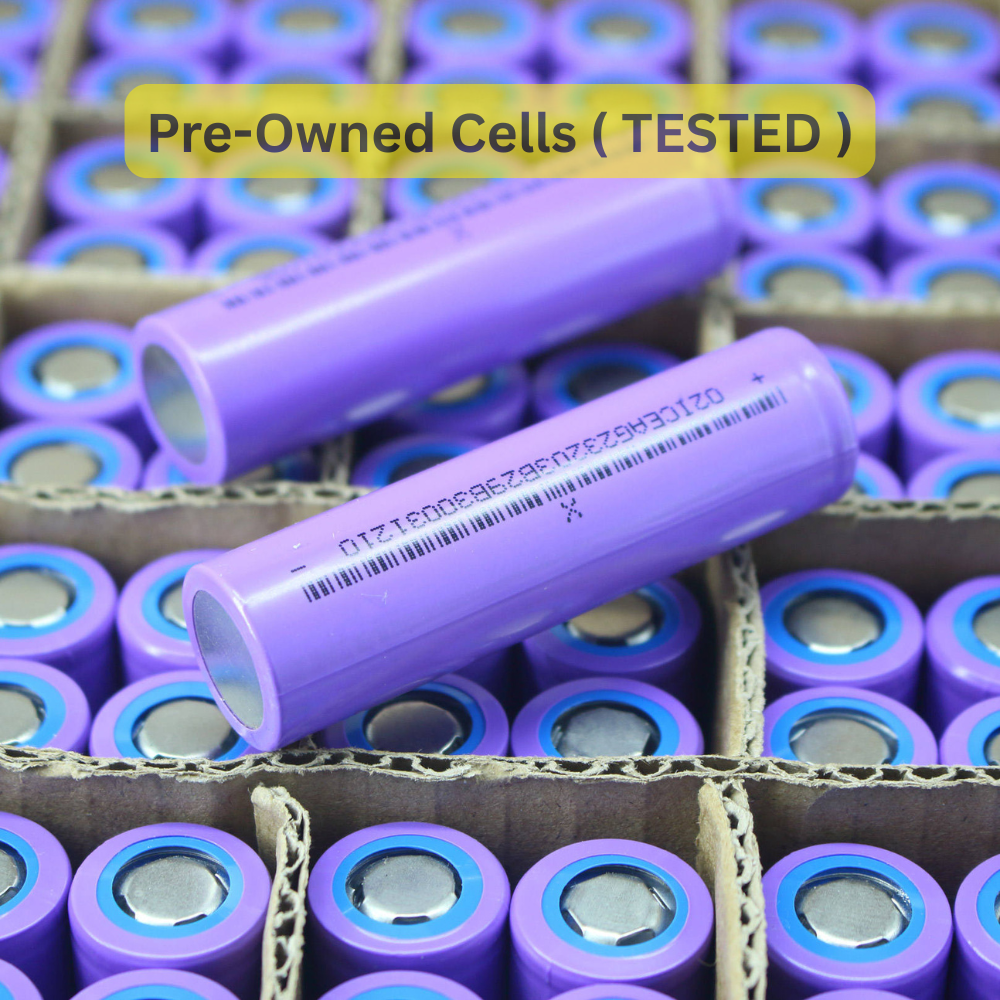 18650 Lithium Ion Rechargeable Cell 3.7V to 4.2V | Capacity Checked Reclaimed Power Battery | 2000mAh to 2600mAh | For DIY Projects, Power Banks, Solar Lights, Torches, Flashlights, Robotics, Toys, E-Bikes, Electronics Kits, Pakistan 18650 Battery