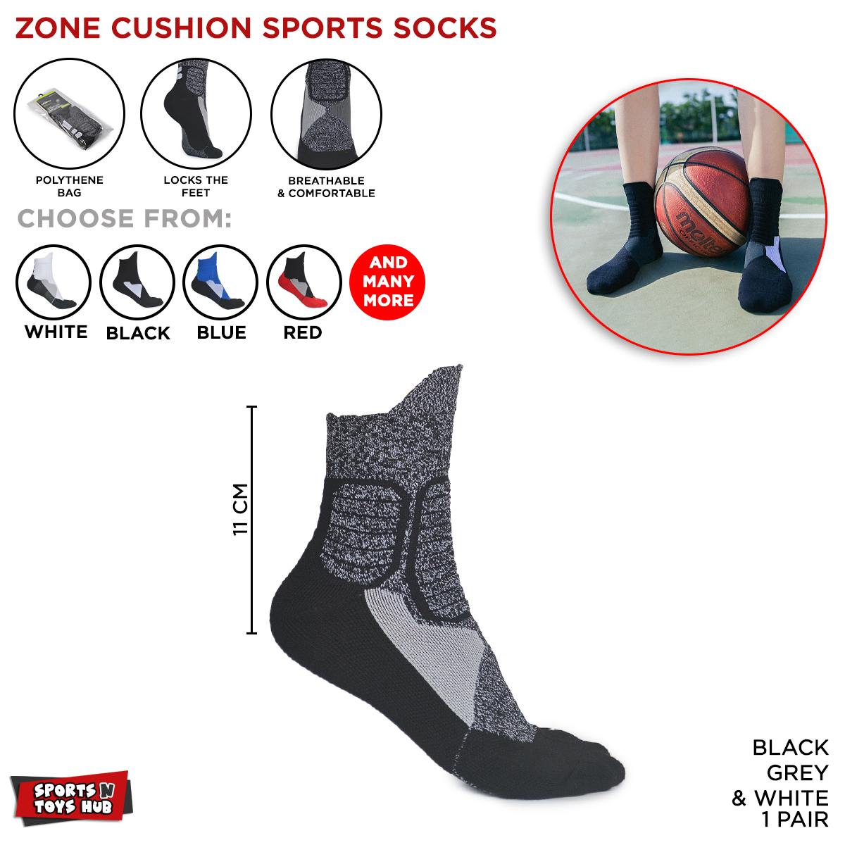 Elite Basketball Socks Collection For Sports Player Imported Men & Women Basket Ball Sock Pair Breathable Cushion Crew Socks Anti Slip Cotton Solid Casual, Basket Balls Players, Athletic Running & Mens Cycling Socks