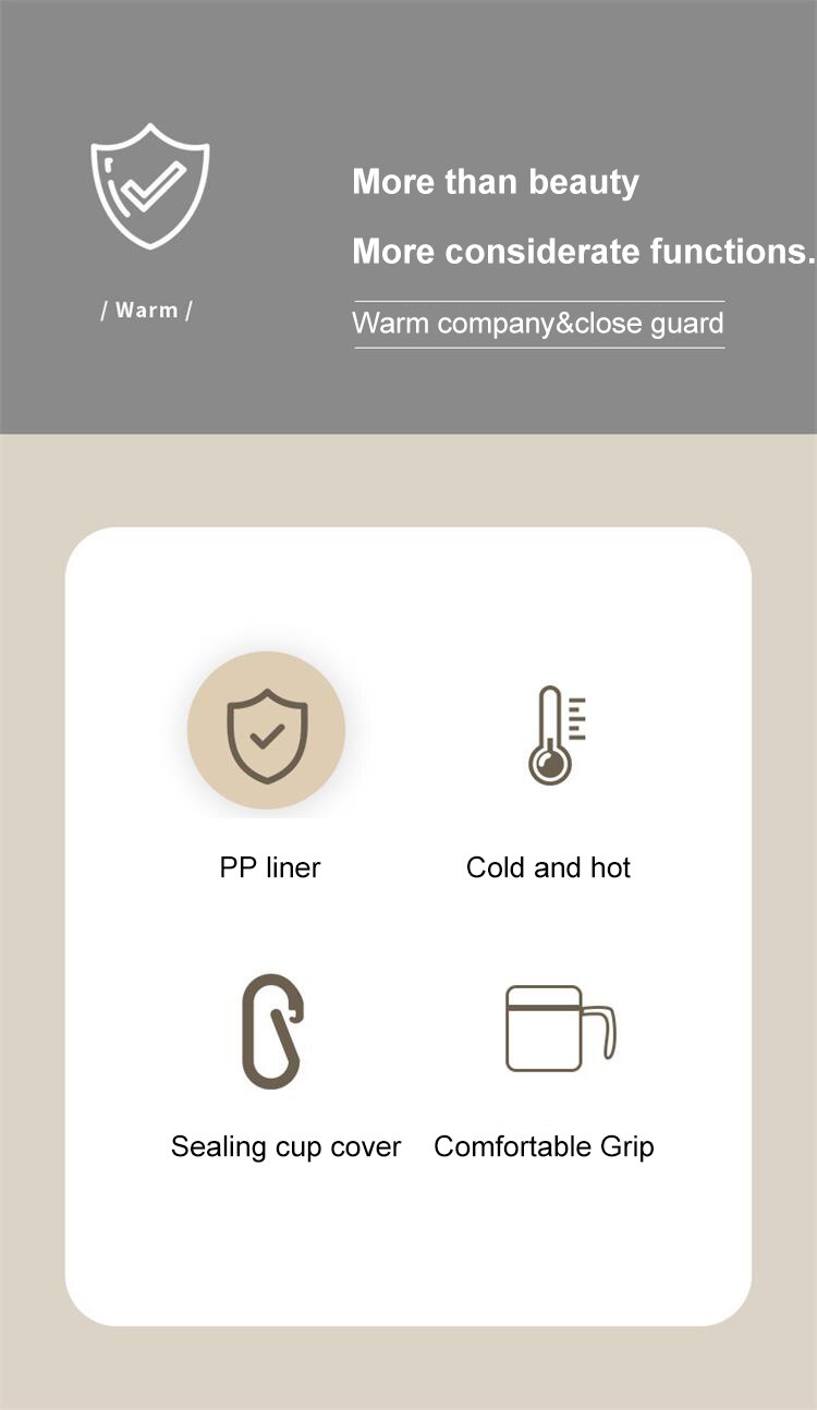 Office Covered Drinking Cup Thermal Insulation Coffee Cup