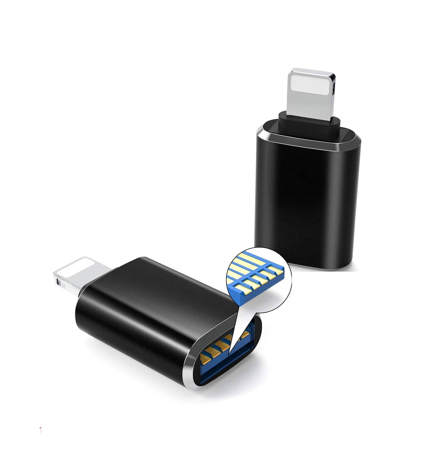 OTG 8-Pin Light-ning Male to USB 3.0 Female Adapter for i-OS Devices – Camera, Card Reader, Mouse, Keyboard & U Disk