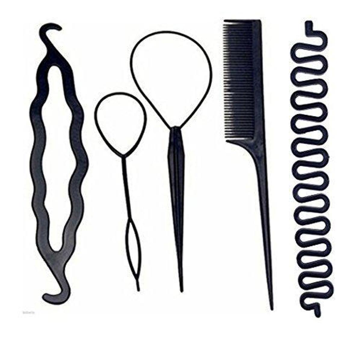 Hair Styling Tools Now Easily Style Your Hair At Home Hair Accessories Easy Styling Tool (Set Of 5 Pcs)