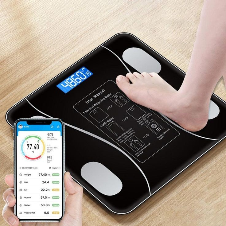 Body Weight Scale  and  Bluetooth – iScale 6 | Digital Smart Scale Machine | High Precision | LED Display | 180kg Max Load