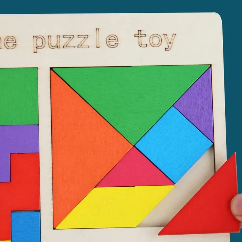 3 in 1 Wooden Puzzle for Kids – Educational Learning Toy | Wooden Intelligence Puzzle Set for Early Development & Brain Training