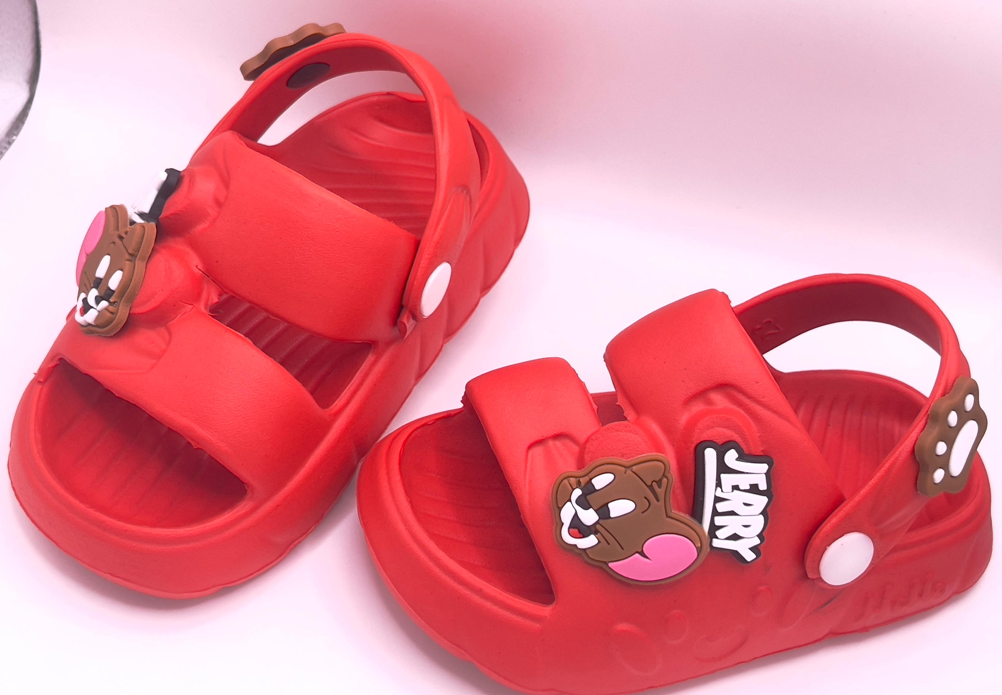 Kids Croc-Style Back-Click Sandals | Tom & Jerry  Cartoon Design | Comfortable Footwear for Ages 8 Months – 2 Years