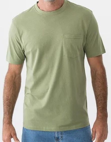 Sage Green Half Sleeve Plus Size Pocket Tshirt 4XL 5XL 6XL 7XL 8XL 9XL 10XL
