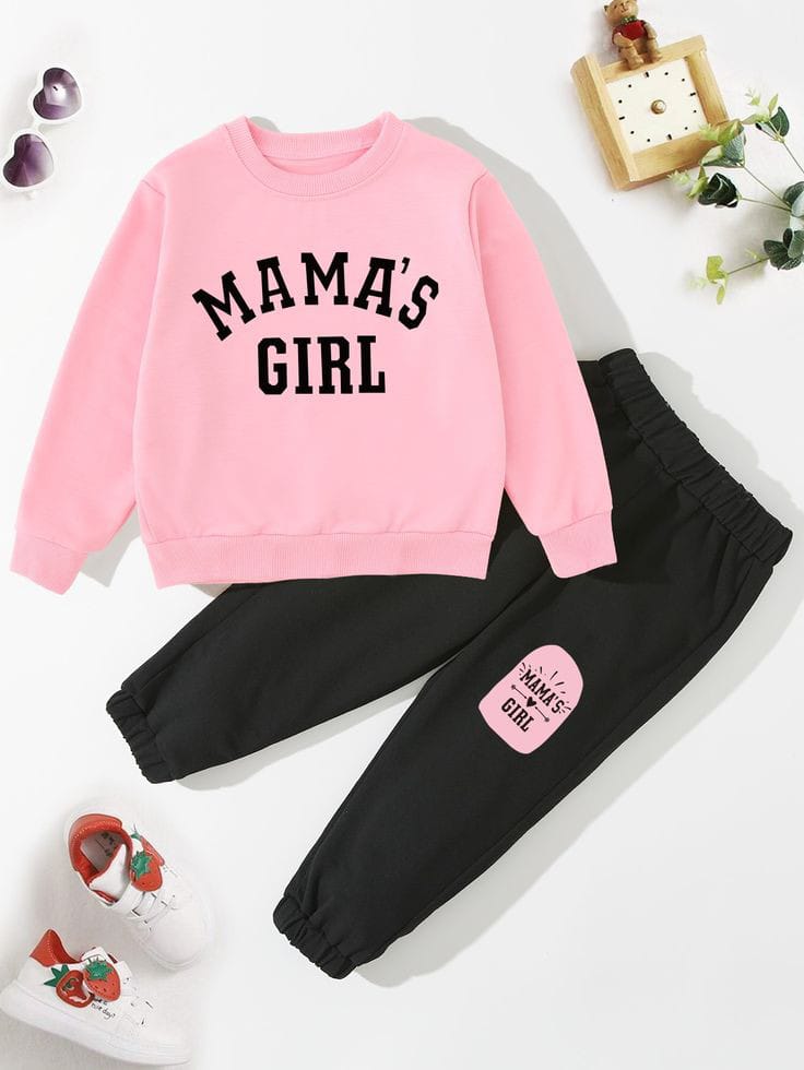 Sweatshirt And Pajama / Trousers For Kids Baby Girls Imported  Comfy Winter Warm Top Clothes Sets Dresses Outfit