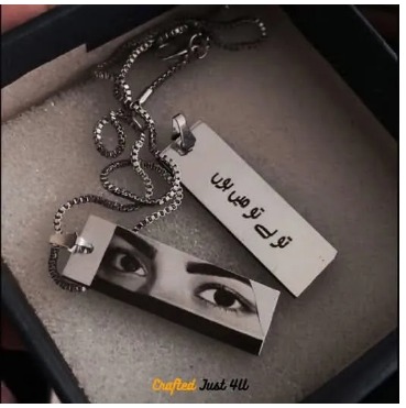 Eternal Gaze Necklace – Personalized Eyes Photo Locket for Cherished Memories