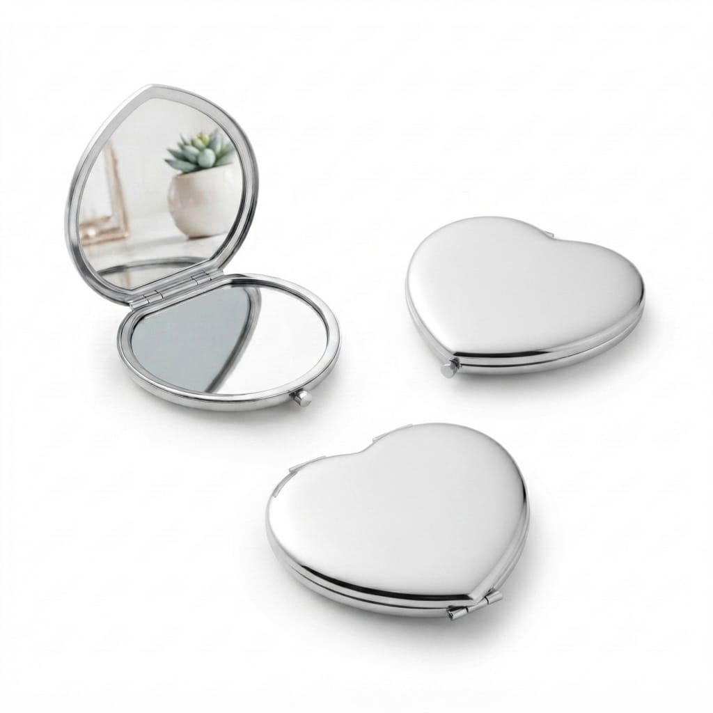 1 piece Cute Animated Eye-Blinking Compact Mirror - Portable Pocket-Sized Makeup Mirror khanani shop